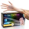 Raxwell 3 Mil Vinyl Disposable Gloves - Food Safe Disposable - Food Handling & Prep - Latex & Powder Free Cleaning - Large, Clear, Pack of 100 view 1