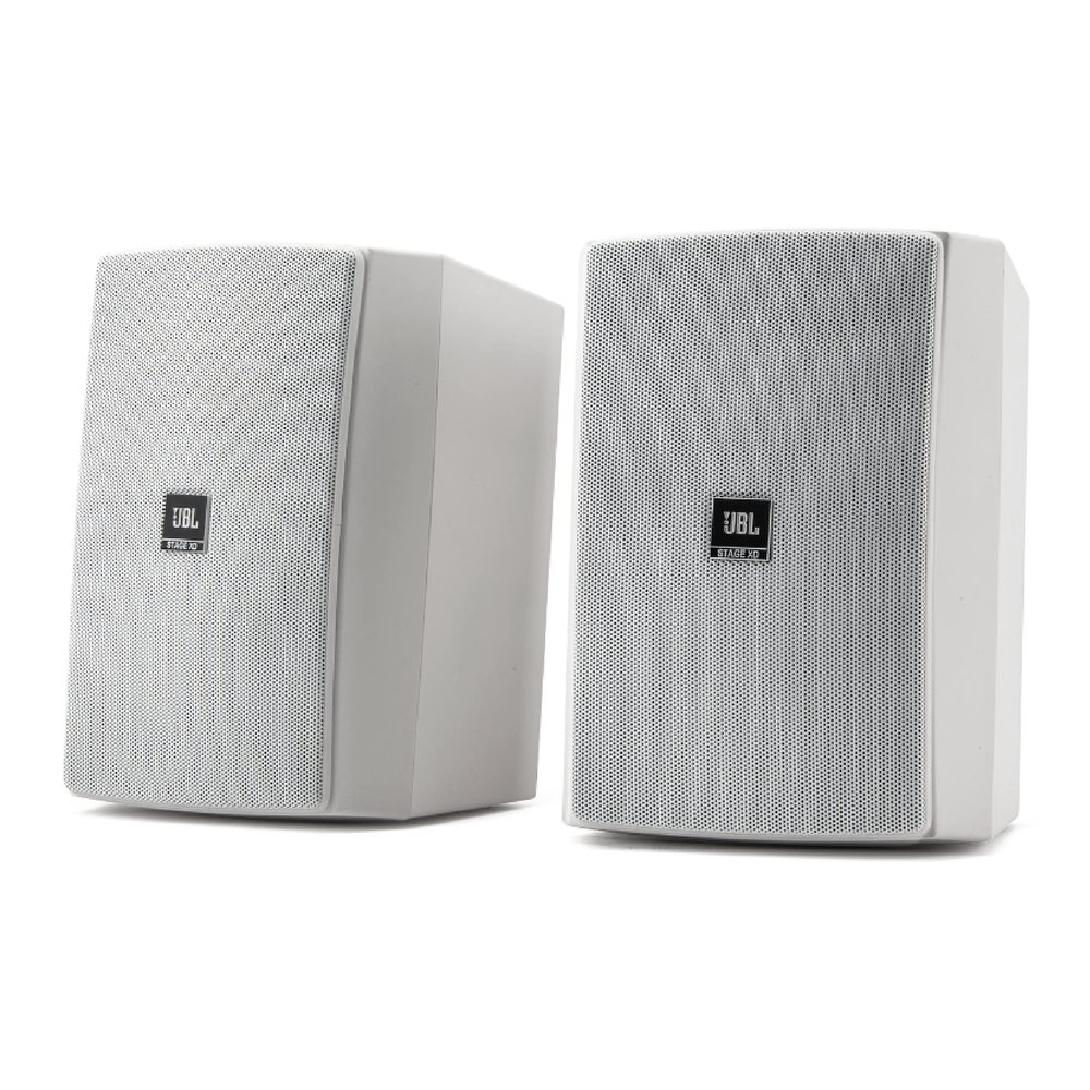 JBL Stage XD-5, White (Pair) - Two-Way 5.25" Indoor/Outdoor All-Weather Loudspeaker - Low Distortion & Accurate Sound Reproduction - IP67 Waterproof - Quick & Easy Install