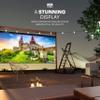 KODAK FLIK HD10 Smart Projector | Android TV 1080P FHD Video Projection System with Google Assistant, Wi-Fi, Bluetooth 5.0, HDMI, USB, Aux & Built-in dual 5W Speakers | iOS & Android view 4