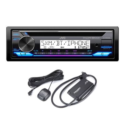 JVC KD-T92MBS Marine/Powersports Radio CD Receiver Bundled with SXV300M1 Satellite Radio Receiver with Marine/RV Antenna