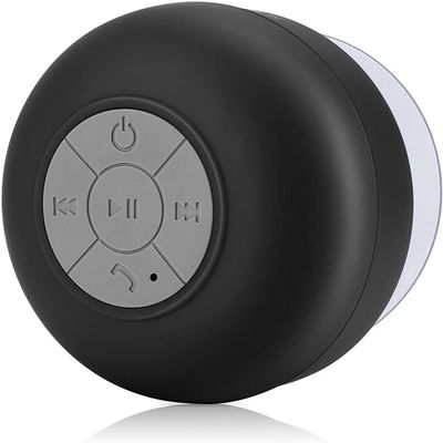 Bluetooth Shower Speaker Waterproof - Wireless Handsfree Portable Speakerphone with Built-in Mic,4hrs of Playtime, Control Buttons and Dedicated Suction Cup for Bathroom Bathtub
