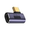 CY 40Gbps USB4 Type C Male to Female 90 Degree Left Right Angled 100W Power Data 8K Video Adapter for USB4.0 view 1