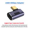 CY 40Gbps USB4 Type C Male to Female 90 Degree Left Right Angled 100W Power Data 8K Video Adapter for USB4.0 view 2