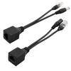 LUORNG POE Splitter Injector Kit 1Pair Power Over Ethernet Passive PoE Adapter Injector Splitter Cable with 5.5x2.1mm DC Connector 12V view 4