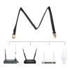 Create idea 2PCS SMA Window Coaxial Cable 30cm SMA Male to SMA Female Flat Cable for Helium HNT Miner Antenna WLAN WiFi Antenna 3G/4G LTE Antenna Gateway Router view 3