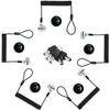 LORADAR Security Retractable Cable Lock Portable Keyed Laptop Lock 5 Keys 8Ft for Monitors, Laptops, MacBooks, Tablets, iPad,Mac mini,(5 Pack Keyed Alike) view 1