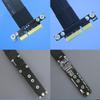 ADT-Link PCIe x4 to M.2 NVMe/M.2 Key A/Mini Pcie Extender Adapter Extension Cable Riser Adapter (10cm, R24SF) view 3