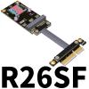 ADT-Link PCIe x4 to M.2 NVMe/M.2 Key A/Mini Pcie Extender Adapter Extension Cable Riser Adapter (50cm, R26SF) view 2
