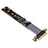 ADT-Link PCIe x4 to M.2 NVMe/M.2 Key A/Mini Pcie Extender Adapter Extension Cable Riser Adapter (25cm, R24SF) view 1