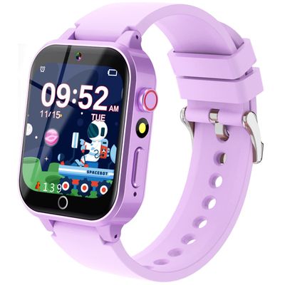 Kids Smart Watches Girls Age 5-12, 26 Games High-Resolution Touchscreen Kids Watch with Video Camera Music Player Pedometer Flashlight 12/24 hr Educational Toys Birthday Gifts for Girls Ages 6 7 8