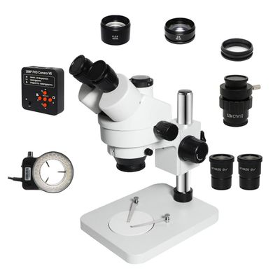 1080P 38MP HDMI Camera Microscope Set 3.5X-90X Simul-Focal Trinocular Stereo Zoom Microscope Motherboard Repair Tool (Color : 38MP add CTV 0.5X)