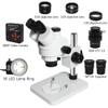1080P 38MP HDMI Camera Microscope Set 3.5X-90X Simul-Focal Trinocular Stereo Zoom Microscope Motherboard Repair Tool (Color : 38MP add CTV 0.5X) view 2
