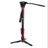 IFOOTAGE Monopod with Fluid Head Cobra 3 C180F-P + K5S, 71" Travel Monopod with Head Carbon Fiber Video Mono pod Kit for Cameras Canon Nikon Sony Olympus Panasonic DSLR Camera, Payload 17.64Lbs/8KG view 1