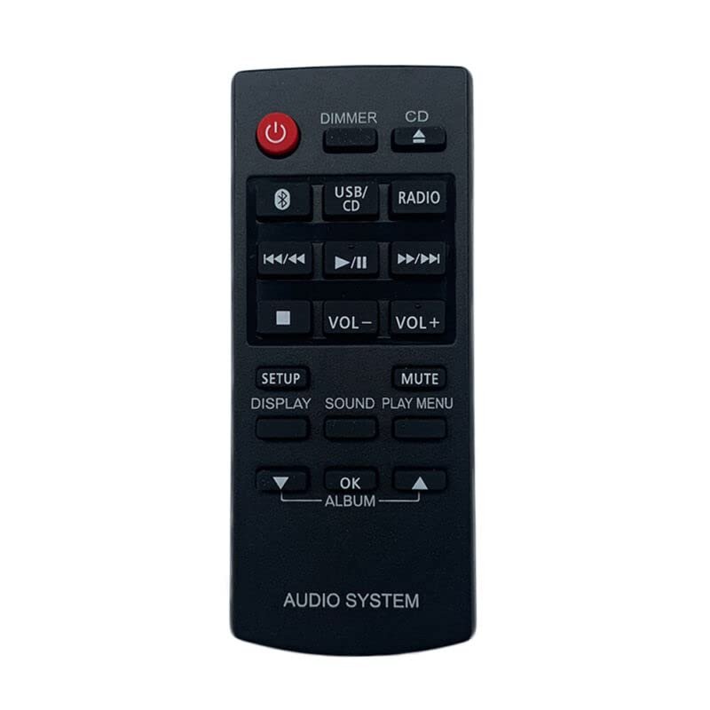 Replacement Remote Control Work for TV/Audio/Projector for Panasonic N2QAYB000944 N2QAYB000945 Micro Hi-Fi System