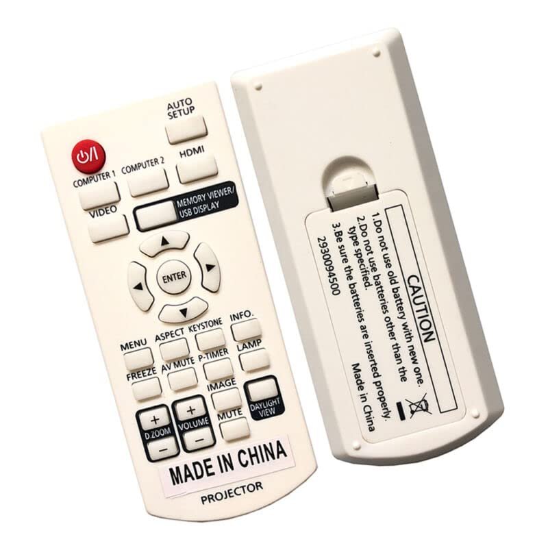 Replacement Remote Control Work for TV/Audio/Projector for Panasonic PT-VX415 PT-VX500 PT-VX505 LCD Projector