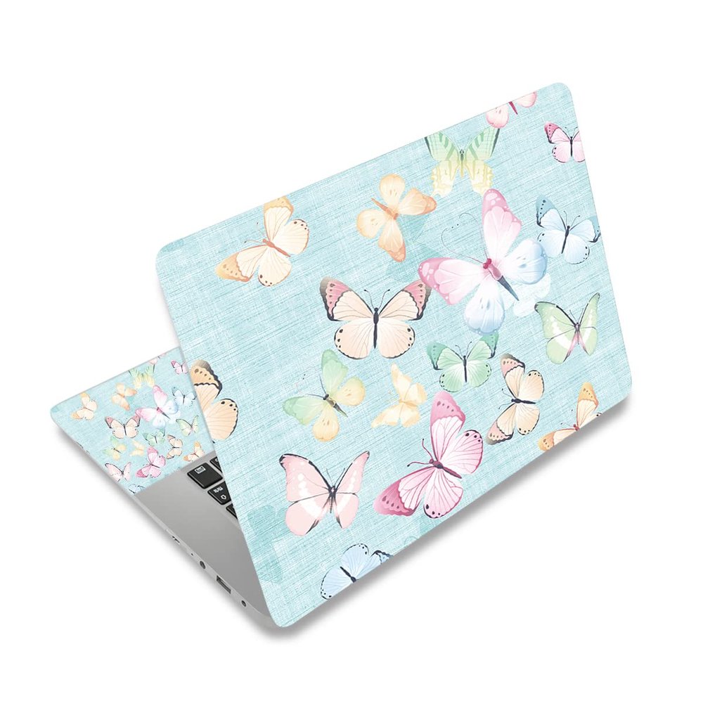 12.1 13 13.3 14 15 15.4 15.6 Inches Personalized Laptop Skin Sticker Decal Universal Netbook Skin Sticker Reusable Notebook PC Art Decal Protector Cover by AORTDES(Butterflies)