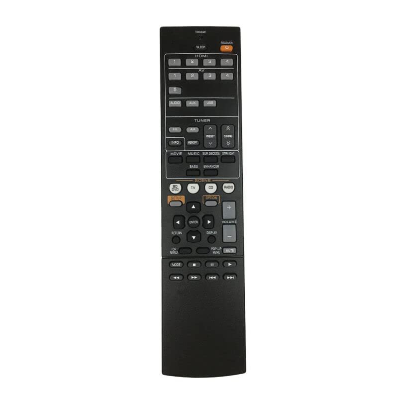 Replacement Remote Control Work for TV/Audio/Projector for Yamaha RAV521 RX-V377 RX-V377BL YHT-4910U AV Receiver
