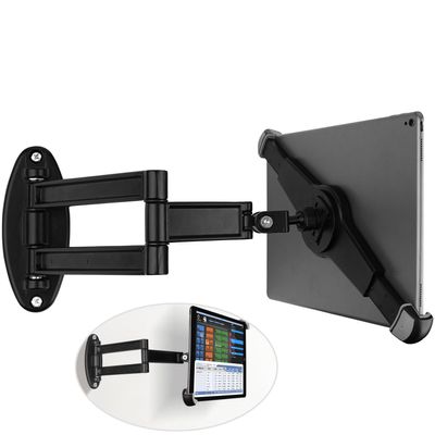 Mippko Foldable iPad Wall Holder,Aluminium Tablet Wall Mount Holder,360Adjustable Extension Articulating Arm Swivels Mount,for 9.5~14.5" iPad/Nexus/LG G Pads/e-Reader/Fire HD/Switch/Surface Pro