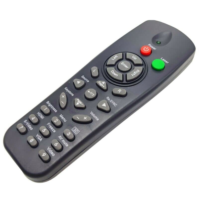 Replacement Remote Control Work for TV/Audio/Projector for Optoma Projector EP761 EP1691 EP720 EX532 BR-3036L ES523ST