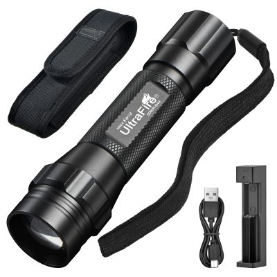 ULTRAFIRE 940nm IR Flashlight for Night Vision, Infrared Light LED IR Illuminator, Zoomable IR Lights are Invisible to The Human Eye - Use with Night Vision Gear (Infrared 940nm Light)