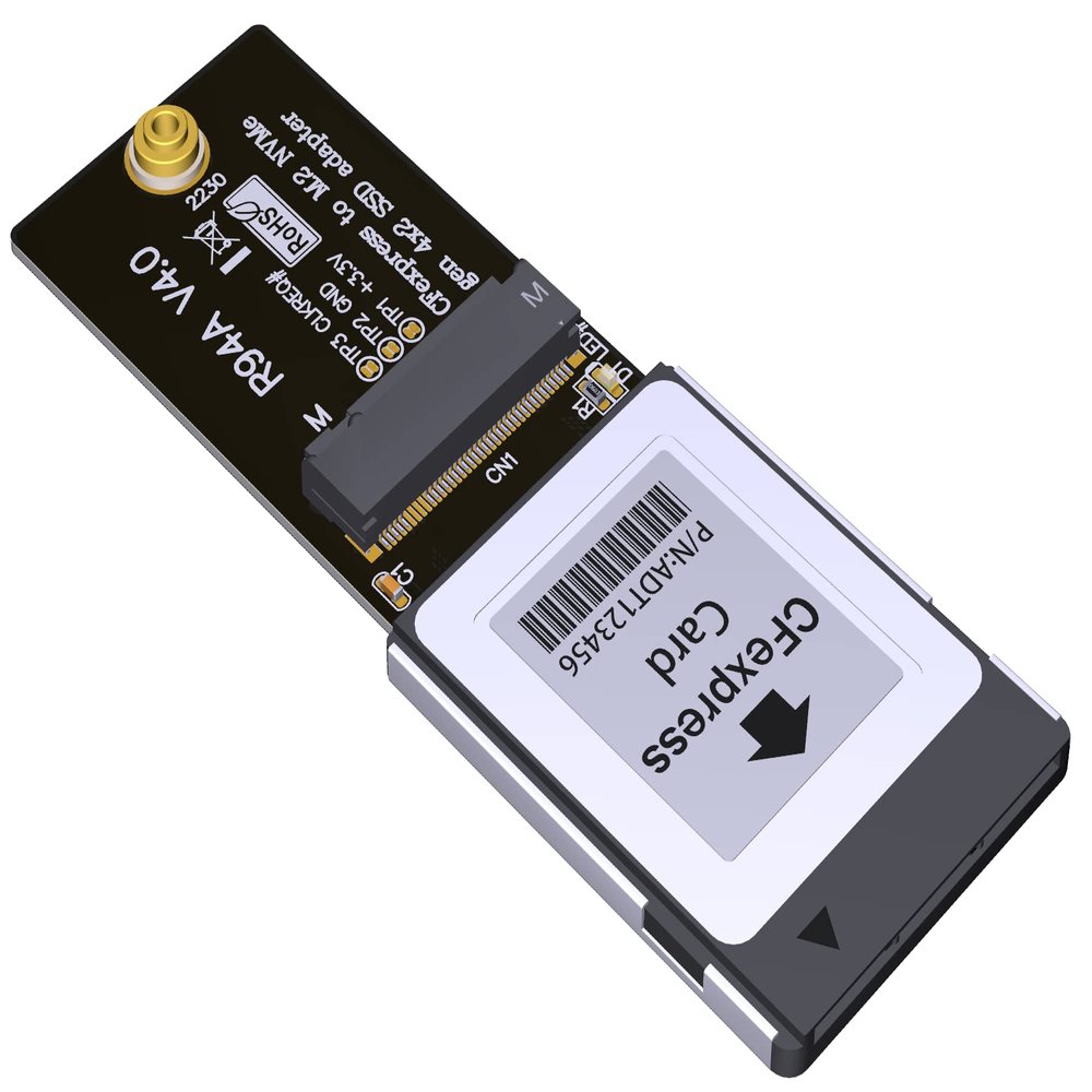 ADT-Link CFexpress Type_B to M.2 NVMe 2230 Key_M Adapter Support M.2 NGFF Key M(2230) 22mm x 30mm NVMe Card (R94A 4.0)