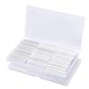 Duogalia 300PC Fiber Heat Shrinkable Tube (5.5mm Dia x 60mm Length) Double Steel Needle Clear PE Fiber Splice Tubes Optical Fiber Fusion Splice Protection Sleeves view 1