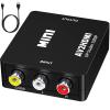hanchuang RCA to HDMI, AV to HDMI Converter, 1080P Mini RCA Composite CVBS Video Audio Converter Adapter Support PAL/NTSC for PS2, PS3, N64, Wii, STB, Xbox, VHS, VCR, Camera, DVD, ect. view 1