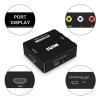 hanchuang RCA to HDMI, AV to HDMI Converter, 1080P Mini RCA Composite CVBS Video Audio Converter Adapter Support PAL/NTSC for PS2, PS3, N64, Wii, STB, Xbox, VHS, VCR, Camera, DVD, ect. view 2