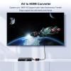 hanchuang RCA to HDMI, AV to HDMI Converter, 1080P Mini RCA Composite CVBS Video Audio Converter Adapter Support PAL/NTSC for PS2, PS3, N64, Wii, STB, Xbox, VHS, VCR, Camera, DVD, ect. view 4