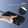 4-Port USB 3.0 Hub, VVTOYER Portable USB Hub Splitter for Laptop, with Individual Power Switch and USB-C Adapter view 4
