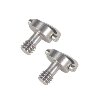 FEICHAO 1/4 Inch Hex Head C-Ring Camera Screw Quick Release Plate Adapter Screw for Tripod Camera DSLR Photography Accessories (2 PCS)