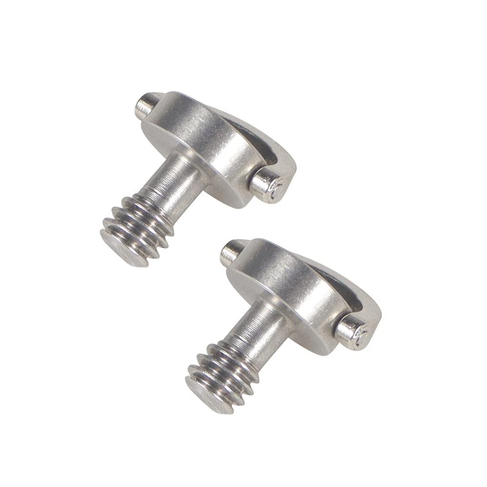 FEICHAO 1/4 Inch Hex Head C-Ring Camera Screw Quick Release Plate Adapter Screw for Tripod Camera DSLR Photography Accessories (2 PCS)