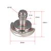 FEICHAO 1/4 Inch Hex Head C-Ring Camera Screw Quick Release Plate Adapter Screw for Tripod Camera DSLR Photography Accessories (2 PCS) view 2