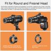 Godox AK-R21 Camera Flash with 65mm Projection Lens for Godox AD100Pro V1 Round Head Flash Speedlite, with Godox H200R for AD200 AD200Pro Monolight view 3