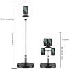GIENEX 12" Ring Light, Selfie Ring Light with Stand & Phone Holder, Dimmable Led Desk Ring Light for Live Steaming/Video Photography/Makeup view 2