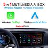 ONINCE Wireless CarPlay Adaper with Netflix, 4+64G CarPlay Box 2.0 Pro with YouTube Disney+, Work with Both iPhones and Android Phones, ONLY for 2016-2022 Cars with OEM Wired Apple CarPlay view 4