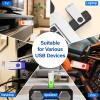 1GB USB 2.0 Flash Drive 2 Pack Wooolken Thumb Drives Jump Pen Drive Memory Stick with LED Light and Lanyards for Storage and Backup(1G, 2 Colors: Black Blue) view 3