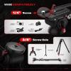 IFOOTAGE Monopod with Fluid Head, C180F & Komodo K5S, Carbon Fiber Monopod with Feet, Aluminum Video Head, Professional Travel Photography Set, Compatible with Nikon, Canon Sony DSLR Camera view 4