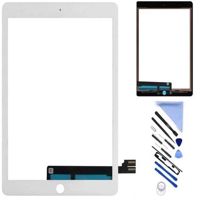Touch Screen Replacement for iPad Pro 9.7 inch 2016 Digitizer Panel Glass Assembly A1673 A1674 A1675 (Not LCD)+Tools (White)