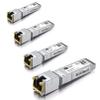4pcs 10Gb SFP+ RJ45 Transceiver with 10G Network Card, 10Gbase-T Moudle for Cisco, 10G Single SFP+ NIC Compare to Intel X520-DA1, Support Windows, Linux, Vmware view 2
