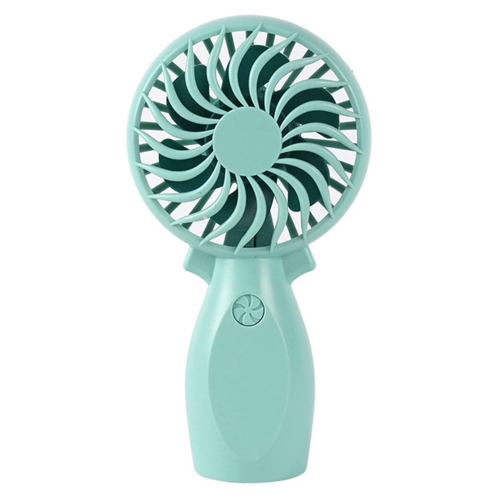 JENPECH Handheld Small Fan, Portable USB Rechargeable, Summer Student Dormitory Desktop Mini Fan, Daily Use Green