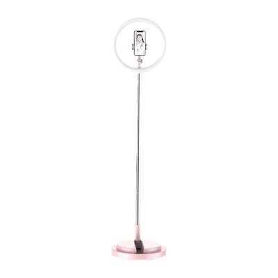 GIENEX 11" Foldable Ring Light with 120 LEDs, 3 Color Temperature Settings, Expandable Telescopic Arm, USB Powered