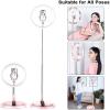 GIENEX 11" Foldable Ring Light with 120 LEDs, 3 Color Temperature Settings, Expandable Telescopic Arm, USB Powered view 3
