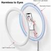 GIENEX 11" Foldable Ring Light with 120 LEDs, 3 Color Temperature Settings, Expandable Telescopic Arm, USB Powered view 4