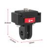 FEICHAO V-Type Quick Release Plate 1/4'' to 2/3-Card Slot Tripod Base Mount Adapter Compatible with Hero 13, OSMO 360 SLR Camera Cage Gimbal Accessories (Plate+Two-Card Slot Adapter) view 2