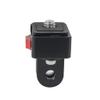 FEICHAO V-Type Quick Release Plate 1/4'' to 2/3-Card Slot Tripod Base Mount Adapter Compatible with Hero 13, OSMO 360 SLR Camera Cage Gimbal Accessories (Plate+Two-Card Slot Adapter) view 4