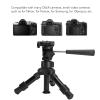 Mini Tripod, Phone Tripod, Portable Lightweight 360 Degree Rotating Camera Tripod with 1/4 Quick Release Plate and Non Slip Rubber Feet for Camera Phone view 2