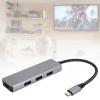 Pilipane USB C Hub USB Hub USB Adapter 4 in 1 Hub Type C to High Definition Multimedia Interface USB2 0 USB3 0 Docking Station Adapter view 3