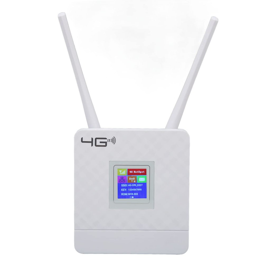 4G LTE Modem Router with SIM Card Slot, Dual External Antennas, Office/Home/Travel Router