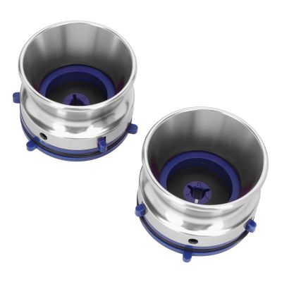 1 Pair Nab Hub Adapters, 10 Inch Opener Polished Aluminium Nab Hub Device, Universal Loading Device for Reel to Reel Tapes, for , for Akai, for Teac (Silver)